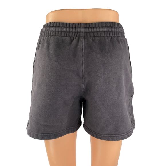 Aritzia TNA Gray Fleece Mid Rise Drawstring Casual Athletic Sweat Shorts Size XS - Picture 2 of 4